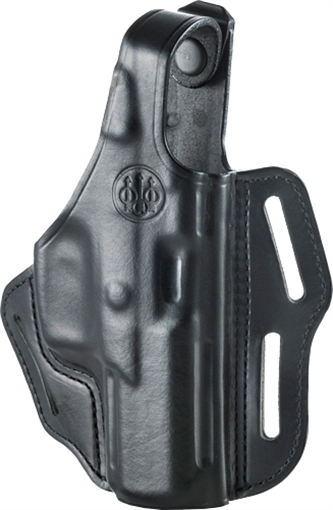 Picture of BERETTA HOLSTER APX BELT SLIDE THUMB BREAK RH LEATHER BLACK E01786