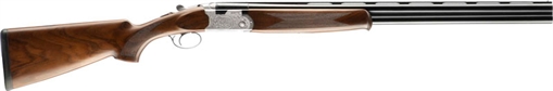 Picture of Beretta 686 Silver Pigeon I, Over/Under, 12 Gauge, 3" Chamber, 26" Barrels, Floral Engraving, Silver Receiver, Oil Finished Wood Stock, 5 Choke Tubes - F,IM,M,IC,C, Optima Choke HP Chokes, 2 Rounds J686F1226