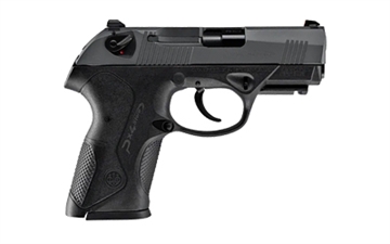 Picture of Beretta PX4 Compact Carry 2, Double Action/Single Action, Semi-automatic, Polymer Frame Pistol, Compact, 9MM, 3.2" Barrel, Matte Finish, Black, Black Rear Sight and Orange Dot Front, 10 Rounds, 2 Magazines JXC9G10CC2