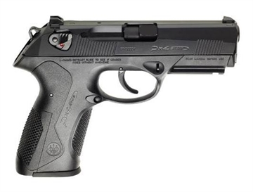 Picture of Beretta USA Px4 Storm *CA Compliant Full Size Frame 40 S&W 10+1, 4.10" Black Steel Barrel, Black Bruniton Serrated Steel Slide, Black Polymer Frame w/Picatinny Rail, Ambidextrous JXF4F20CA