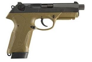 Picture of Beretta USA Px4 Storm Special Duty Full Size Frame 45 ACP 10+1/9+1, 4.50" Black Barrel, Black Bruniton Serrated Steel Slide, FDE Polymer Frame w/Picatinny Rail & Interchangeable Backstrap Grip JXF5F45