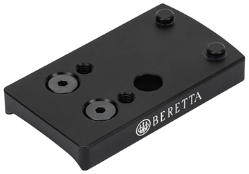 Picture of Beretta USA APX Optic Plate Black, Fits Beretta APX Rear Dovetail/Leupold DeltaPoint Pro Footprint Mount AG57
