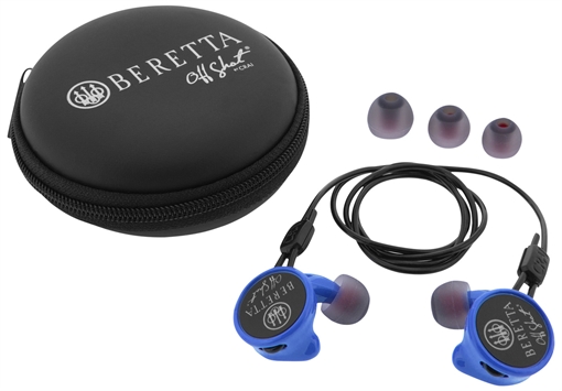 Picture of Beretta USA Mini Headset Comfort Plus Silicone Ear Piece 32 dB In The Ear Blue/Black CF081A215605B5