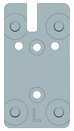 Picture of Beretta USA 90/92 Silver, Fits Beretta 90/92, RDO Leupold Pattern Footprint Mount EUS03051