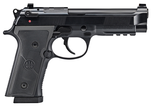Picture of Beretta USA 92X RDO Full Size Frame 9mm Luger 18+1, 4.70" Black Barrel, Black Bruniton Optic Ready/Serrated Steel Slide, Black Aluminum Frame w/Beavertail & Picatinny Rail J92FR921G70