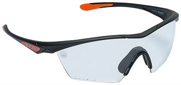 Picture of Beretta USA Clash Shooting Glasses Clear Lens Black with Orange Accents Frame OC031A2354014HUNI