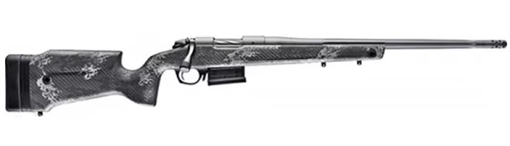 Picture of Bergara Premier Series, Crest, Bolt Action Rifle, 308 Winchester, 20" Fluted Barrel, Threaded 5/8x24, Omni Muzzle Brake, Cerakote Finish, Sniper Gray, Monte Carlo Carbon Fiber Stock, 5 Rounds, 1 AICS Style Magazine B14S751