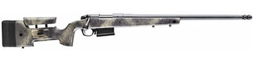Picture of Bergara B-14 Wilderness Series HMR Rifle, Bolt Action Rifle, 308 Winchester, 20" Barrel, Threaded 5/8-24, Cerakote Finish, Gray, Molded Stock w/ Mini-Chassis, Omni Muzzle Brake, Fluted Bolt, 5 Rounds, 1 Magazine, Right Hand B14S371 B145371