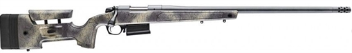 Picture of Bergara B-14 Series HMR Carbon Wilderness Rifle, Bolt Action Rifle, 6.5 Creedmoor, 22" Carbon Fiber Barrel, Threaded 5/8-24, Omni Muzzle Brake, Fluted Bolt, Cerakote Finish, Black, Overmolded Mini-Chassis Stock, 5 Rounds, AICS Style Detachable Magazine, Right Hand B14S382CF