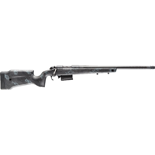 Picture of Bergara Premier Series, Crest Carbon, Bolt Action Rifle, 300 Winchester Magnum, 22" Carbon Fiber Barrel, Threaded 5/8x24, Omni Muzzle Brake, Cerakote Finish, Sniper Gray, Monte Carlo Carbon Fiber Stock, 5 Rounds, 1 AICS Style Magazine B14LM751CF