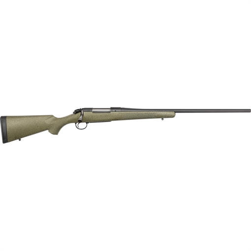 Picture of Bergara B-14 Series Hunter Rifle, Bolt Action Rifle, 300 Winchester Magnum, 24" Barrel, Cerakote Finish, Black, Green With Black/Tan Dots Synthetic Stock, Hinged Floorplate, 3 Rounds, Right Hand B14LM101C