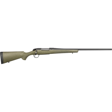 Picture of Bergara B-14 Series Hunter Rifle, Bolt Action Rifle, 300 Winchester Magnum, 24" Barrel, Cerakote Finish, Black, Green With Black/Tan Dots Synthetic Stock, Hinged Floorplate, 3 Rounds, Right Hand B14LM101C