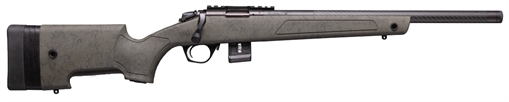 Picture of Bergara Rifles BMR-X Carbon Fiber 22 WMR 10+1 18" Carbon Fiber Threaded Barrel, Black Cerakote Picatinny Rail Steel Receiver, Adj LOP Black w/Green Webbing Synthetic Stock BMR010