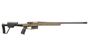 Picture of Bergara Premier Series MG Micro Lite, Bolt Action Rifle, 7MM PRC, 22" Carbon Fiber Barrel, Threaded 5/8-24, Omni Muzzle Brake, Cerakote Finish, Burnt Bronze, Magnesium Chassis Stock w/ Folder, 5 Rounds, AICS Style Detachable Magazine, Right Hand BPR37-7PRC BPR377PRC