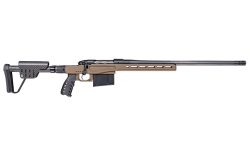 Picture of Bergara Premier Series MG Lite Rifle, Bolt Action Rifle, 22 Creedmoor, 20" Carbon Fiber Barrel, Threaded 5/8X24, Omni Muzzle Brake, Cerakote Finish, Black, Magnesium Chassis Folding Stock, 5 Rounds, AICS Style Detachable Magazine, Right Hand BPR37-22CM BPR3722CM