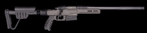Picture of Bergara Premier Series MG Micro Lite, Bolt Action Rifle, 6.5 Creedmoor, 18" Carbon Fiber Barrel, Threaded 5/8-24, Omni Muzzle Brake, Cerakote Finish, Tungsten, Magnesium Chassis Stock w/ Folder, 5 Rounds, AICS Style Detachable Magazine, Right Hand BPR36-65CM