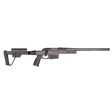 Picture of Bergara Premier Series MG Micro Lite, Bolt Action Rifle, 6.5 PRC, 18" Carbon Fiber Barrel, Threaded 5/8-24, Omni Muzzle Brake, Cerakote Finish, Tungsten, Magnesium Chassis Stock w/ Folder, 3 Rounds, AICS Style Detachable Magazine, Right Hand BPR36-65PRC