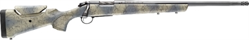 Picture of Bergara B-14 Wilderness Series Sierra, Bolt Action Rifle, 6.5 PRC, 20" Fluted Barrel, Threaded 5/8-24, Camo Finish, Sniper Gray, Sierra Synthetic Soft Touch Stock, Omni Muzzle Brake, Fluted Bolt, 3 Rounds, Hinged Floor Plate Magazine, Right Hand B14SM809
