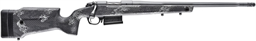 Picture of Bergara Premier Series, Crest, Bolt Action Rifle, 22-250 Remington, 20" Fluted Barrel, Threaded 5/8x24, Omni Muzzle Brake, Cerakote Finish, Sniper Gray, Monte Carlo Carbon Fiber Stock, 5 Rounds, 1 AICS Style Magazine B14S754