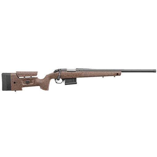 Picture of Bergara B-14 Series HMR Rifle, Bolt Action Rifle, 6.5 PRC, 24" Barrel, Threaded 5/8-24, Cerakote Finish, Black, Black/Tan HMR Synthetic Stock with Cheek Riser and LOP Spacers, 3 Rounds, AICS Style Detachable Magazine, Right Hand B14S359C