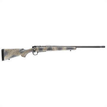 Picture of Bergara B-14 Series Ridge Carbon Wilderness Rifle, Bolt Action Rifle, 6.5 Creedmoor, 22" Carbon Fiber Barrel, Threaded 5/8-24, Omni Muzzle Brake, Fluted Bolt, Cerakote Finish, Black, Synthetic Stock, 4 Rounds, Right Hand B14S522CF