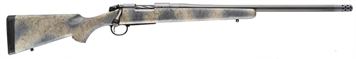 Picture of Bergara B-14 Series Ridge Carbon Wilderness Rifle, Bolt Action Rifle, 7MM PRC, 22" Carbon Fiber Barrel, Threaded 5/8-24, Omni Muzzle Brake, Fluted Bolt, Cerakote Finish, Black, American Style Synthetic Stock, 3 Rounds B14LM5113CF