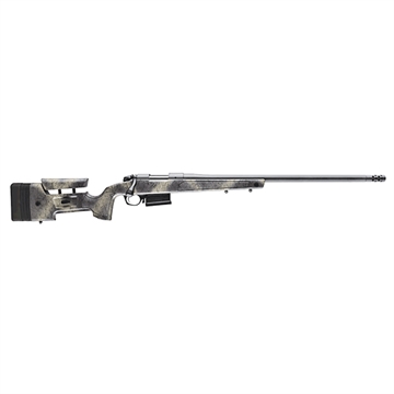 Picture of Bergara B-14 Wilderness Series HMR Rifle, Bolt Action Rifle, 6.5 Creedmoor, 24" Barrel, Threaded 5/8-24, Cerakote Finish, Gray, Molded Stock w/ Mini-Chassis, Omni Muzzle Brake, Fluted Bolt, 5 Rounds, 1 Magazine, Right Hand B14S382