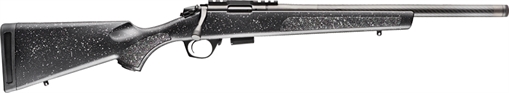 Picture of Bergara Rifles BMR Carbon Fiber Full Size 22 LR 5+1/10+1 18" Matte Blued Carbon Fiber/Steel Threaded Barrel & Drilled & Tapped Steel Receiver, Fixed Black/Gray Speckled Synthetic Stock BMR002
