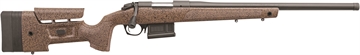 Picture of Bergara B-14 Series HMR, Bolt Action Rifle, 7MM PRC, 24" Barrel, Threaded 5/8-24, Cerakote Finish, Black, Black/Tan HMR Synthetic Stock with Cheek Riser and LOP Spacers, 5 Rounds, AICS Style Detachable Magazine, Right Hand B14LM3713
