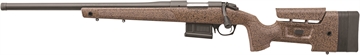 Picture of Bergara B-14 Series HMR, Bolt Action Rifle, 7MM PRC, 24" Barrel, Threaded 5/8-24, Cerakote Finish, Black, Black/Tan HMR Synthetic Stock with Cheek Riser and LOP Spacers, 5 Rounds, AICS Style Detachable Magazine, Left Hand B14LM3713LC