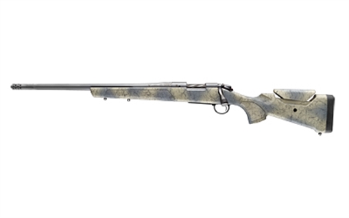 Picture of Bergara B-14 Wilderness Series Sierra, Bolt Action Rifle, 308 Winchester, 20" Fluted Barrel, Threaded 5/8-24, Camo Finish, Sniper Gray, Sierra Synthetic Soft Touch Stock, Omni Muzzle Brake, Fluted Bolt, 4 Rounds, Hinged Floor Plate Magazine, Left Hand B14S801L