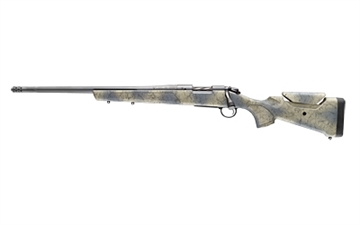Picture of Bergara B-14 Wilderness Series Sierra, Bolt Action Rifle, 308 Winchester, 20" Fluted Barrel, Threaded 5/8-24, Camo Finish, Sniper Gray, Sierra Synthetic Soft Touch Stock, Omni Muzzle Brake, Fluted Bolt, 4 Rounds, Hinged Floor Plate Magazine, Left Hand B14S801L