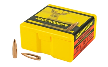Picture of Berger Bullets VLD Hunting, .277 Diameter, 270 Caliber, 130 Grain, Boat Tail Hollow Point, 100 Count 27501 60-27501