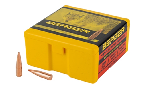 Picture of Berger Bullets FB Varmint. 243 Diameter, 6MM/243 Winchester, 88 Grain, High BC, Flat Base Hollow Point, 100 Count 24323 60-24323