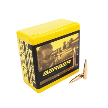 Picture of Berger Bullets Long Range BT Target, .264 Diameter, 6.5MM, 140 Grain, Long Range Boat Tail Hollow Point, 100 Count 26409 60-26409
