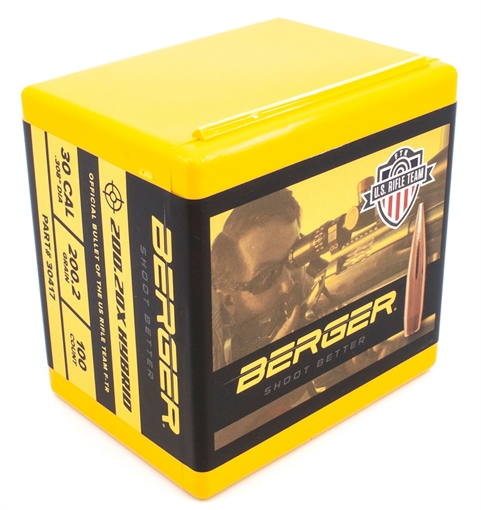 Picture of Berger Match Grade Target Bullets .30 cal .308" 200.20X gr Hybrid Target 100/ct 60-30417