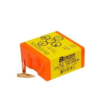 Picture of Berger Match Grade Hunting Bullets .270 cal .277" 150 gr VLD HUNTER 100/box 60-27503