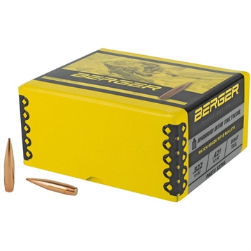 Picture of Berger Bullets Hybrid OTM Tactical, .338 Diameter, 338 Caliber, 300 Grain, hollow Point Boat Tail, 250 Count 33794 60-33794