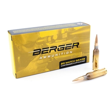 Picture of Berger Target Rifle Ammunition 6mm Creedmoor 109 gr LRHT 2940 fps 20/ct 20030