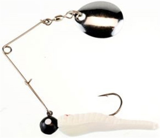 Picture of BERKLEY FISHING PRODUCTS BEETLE SPIN 1/16 WHT RED DOT BSVP1/16-WRD