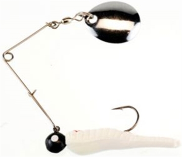 Picture of BERKLEY FISHING PRODUCTS BEETLE SPIN 1/16 WHT RED DOT BSVP1/16-WRD