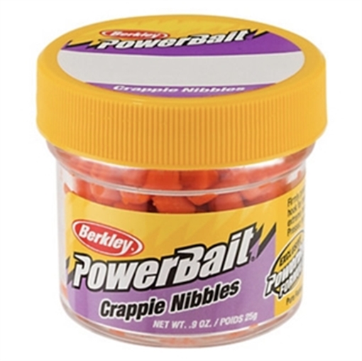 Picture of BERKLEY FISHING PRODUCTS CRAPPIE NIBBLES 1OZ FLO. ORNG CNFO