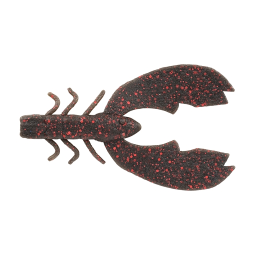 Picture of BERKLEY FISHING PRODUCTS MAXSCENT CHIGGER CRAW BLACK RED FLECK 4IN 1520657