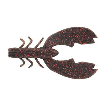Picture of BERKLEY FISHING PRODUCTS MAXSCENT CHIGGER CRAW BLACK RED FLECK 4IN 1520657