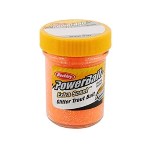Picture of BERKLEY FISHING PRODUCTS POWER TROUTBAIT ORNG GLITTER 1.8OZ STBGFO