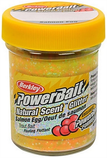 Picture of BERKLEY FISHING PRODUCTS POWER TROUTBAIT YEL GLITTER 1.8OZ STBGY