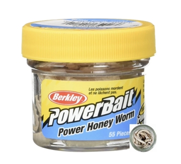 Picture of BERKLEY FISHING PRODUCTS POWERBAIT POWER HONEY WORM NATURAL 1" SMALL JAR 1089417