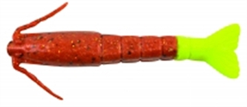 Picture of BERKLEY FISHING PRODUCTS SW GULP 3" SHRIMP RBEER GLD CHT 6PK GSSHR3-RBGC