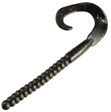Picture of BERKLEY FISHING PRODUCTS POWER WORMS 7" BLK BLUE FLECK 13PK 1307477