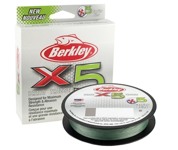 Picture of BERKLEY FISHING PRODUCTS X5 BRAID FILLER SPOOL LOW-VIS GREEN 50/14 1486718